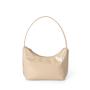 Factory Direct Selling Korean Style Handbag Silver Soft PU Leather Shoulder Fashion Solid Color Underarm Bag