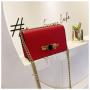2023 New Design Lock Bag Fashion Handbags PU Leather Woman Bags Luxury Chain Bolsos Shoulder Crossbody Bag WF221020