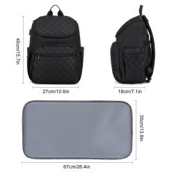 Multifunctional Outdoor Travel Portable with Changing Pad baby diaper bags with Stroller Straps Stylish mummy Backpacks with usb