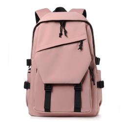 ZWY008 New Junior High School Student Fashion Shoulder Bag Outdoor Lightweight Solid Color Backpack Multi-pocket Laptop Bag