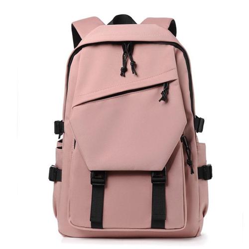 ZWY008 New Junior High School Student Fashion Shoulder Bag Outdoor Lightweight Solid Color Backpack Multi-pocket Laptop Bag