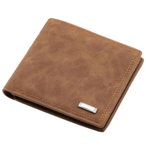 Hot selling Men's wallet multifunctional leather wallet money clip fashion short wallet men wholesale leather purse