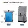 2022 Women Men roll top waterproof Travel backpacks with 17.3 laptop compartment school university student laptop backpacks