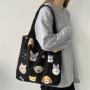 High quality custom the bag logo reusable printed organic cotton canvas grocery tote bag