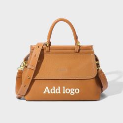 Custom Logo Fashion Luxury Designer Women Genuine Leather Small Handbag Crossbody Ladies Women'S Shoulder Messenger Bags Tote