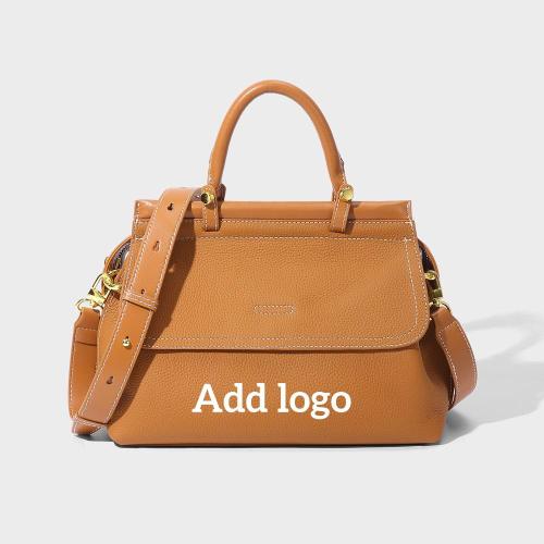 Custom Logo Fashion Luxury Designer Women Genuine Leather Small Handbag Crossbody Ladies Women'S Shoulder Messenger Bags Tote