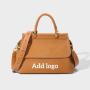 Custom Logo Fashion Luxury Designer Women Genuine Leather Small Handbag Crossbody Ladies Women'S Shoulder Messenger Bags Tote