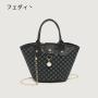 2024 New Ladies Printed Handbag Fashionable Tote Cross Border Bag with Single Strap and Chain Decoration Portable for Women