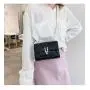Cheap Women's Chain Bgas Fashion Pu Leather Small Ladies Shoulder Bags Female Solid Color Crossbody Bags for Women