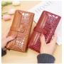 2023 New Stone Pattern Fashion Long Women's Purses Multi-Slot Zipper Large Capacity Pu Leather Wallet Hot-selling Handbags