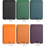 ZF207 New Metal Leather Hidden Pull Out Phone Holder Universal Desktop Magnetic Card Case