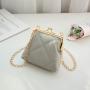 2024 Minimalist Chain Embroidered Small Crossbody Bag Fashionable Lady's Handbag Mini Purse Shoulder Bag for Women