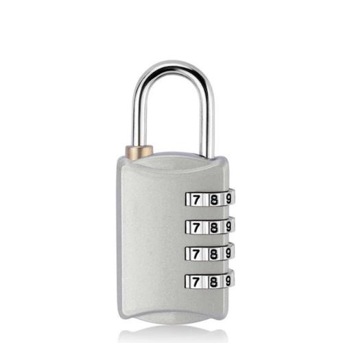 HR199 Travel Supplies Zinc Alloy Padlock Luggage Backpack Password Padlock Multi-purpose Creative Four Digit Password Lock