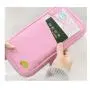 HR245 Multifunctional Card Handheld Bag Polyester Travel Passport Ticket Holder Organizing Bag Unisex Soft ID Card Storage Bag