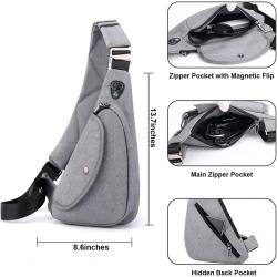 Wholesale Travel Sling Chest Bag Small Retro Shoulder Crossbody Bag Hiking Daypack For Men