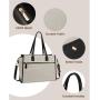 LOVEVOOK Stylish 15.6 In Leather Work Tote Bags Large Capacity 2pcs/set for Office Business School Travel Laptop Bag for Women