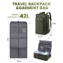 LOVEVOOK Convertible Backpack for Men with Shoe Bag large Hanging Suit Bag carry on luggage Airline Approved travel duffel bags