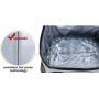 Wholesale OEM ODM Travel Office Work Food Insulated Lunch Bag Reusable Portable Soft Tarpaulin PEVA Shoulder Cooler Bag