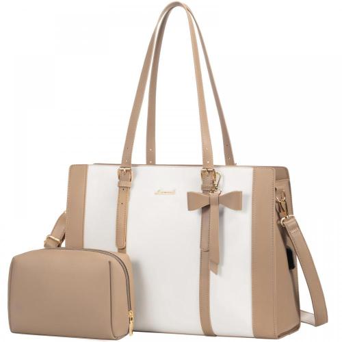 Fashion Stylish 2pc/set PU leather luxury ladies handbag with Purse shoulder tote bags office briefcase laptop bags for women