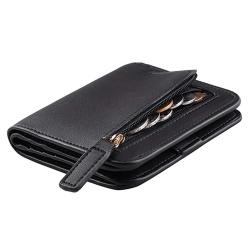 KBW540 Hot Sale Ladies Card Bag Leather Money Clip Creative Multi Card Space Multifunction RFID Thin Cowhide Wallet
