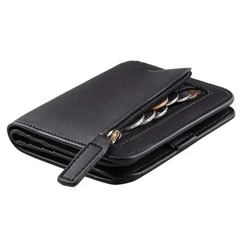 KBW540 Hot Sale Ladies Card Bag Leather Money Clip Creative Multi Card Space Multifunction RFID Thin Cowhide Wallet