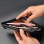 Fashion Mens Vegan Leather Slim Wallet RFID Blocking Bifold Wallets Leather Card Holder Wallet for Men