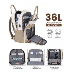 LOVEVOOK Waterproof Fashion Travel Work Anti-theft Bag Student School bookbag business college laptop backpack with USB unisex