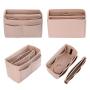 Whole sale custom multifunctional tote bag organiser handbag felt case inner felt bag organizer