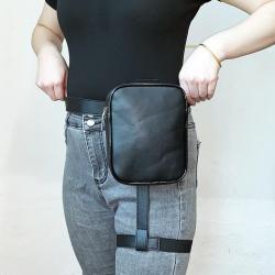 ZR764 Hot Selling Waist Leg Bag Unisex Ride Shoulder Sports Travel Waterproof Crossbody Bag Solid Color PU Outdoors Chest Bag