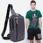 Casual Canvas Shoulder Backpack Sling Chest Crossbody Bag Cover Pack Rucksack Bicycle Sport 2024