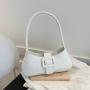 KBW742 Woman New Ins Underarm Bag PU Daily Life Simple And Stylish Girl Mini Handbag Zipper Versatile One Shoulder Women's Bag