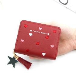 OEC002  Fashion 2023 New Women Short Wallet High Quality Tassel Zipper Leather Pocket Manufacturer Short Wallet Women