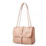 Custom New Fashion Solid Metal Chain Leather Ladies Messenger Shoulder Crossboy Bags for Women Purses Handbags