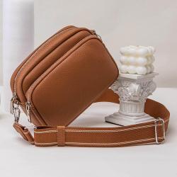 Wholesale Casual Small Bags Women Handbags Ladies Trendy Shoulder Leather Designer Cross-body Bag With Zipper For Women Luxury