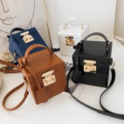 Hot Sale Crocodile Pattern Acrylic Ladies Box Bag New Trend Single Purses And Handbags Diagonal Square Leather Handbag For Women
