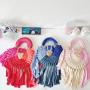 sac tendance 2024 Rope Crochet Bag Handmade Metal Chain Clutch Designer Knitting Crossbody Bags Women Woven Chunky Knit Purse