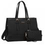 LoVEVOOK wholesale fashion 2pc handbags sets large capacity Lady Office work 15.6in computer hand bags custom Briefcase for wome