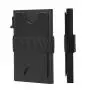 Factory Supply RFID Blocking Pop Up Wallet with Magnetic Removable Leather Card Holder Aluminum Metal Case