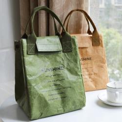 Dupont Paper Bento Bag Waterproof Insulation Pouch Aluminum Foil Japanese Lunch Box Pack Handbag Office worker lunch box bag