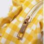 Stock Gingham cosmetic bag Lattice Cute Small pouch for Women Ruffle Girls Makeup Bag beauty Wedding Clutch Bags