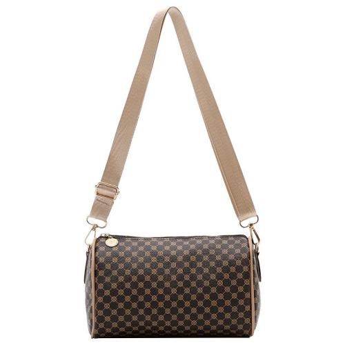 2024 New Printed Women's Shoulder Bags Portable Fashionable Cylindrical Bags Factory Wholesale Niche Trend