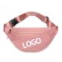 Fashion Custom Logo Printed Waterproof Fanny Pack Shoulder Belt Bags Kids Phone Pouch Sport Waist Bag For Women Girl