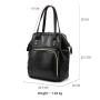 Realer PU leather handbags and backpacks large capacity women's school backpacks bags