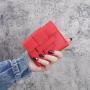 wholesale Factory Ladies wallet short small tri-fold money clip fashion simple clutch bag leather women's wallets coin purse