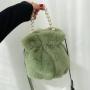 Wholesales Velvet China Supplier Fashion Bag Pearl Ladies Bags 2024 Clastic Bucket Latest Design Ladies Handbag