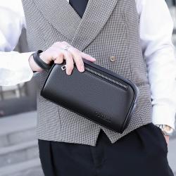 ZWY304 New Fashion Simple Men Genuine Leather Clutch Bag Daily Business Travel Casual Organizer Wholesale Soft Durable Handbag