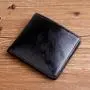Oil Wax Card Holder Wallet Leather for Men New Design Wallets Short Bifold Erkek Cuzdan Soild Men Purse Lady Wallet Bags Women