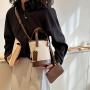 Canvas Bag Ladies Women Fashion Handbags Contrasting Color Designer Handbag Wholesale Bucket Cheap Women Bags