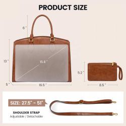 LOVEVOOK wholesale custom ladies stylish college waterproof PU leather business laptop briefcase for women shoulder tote handbag