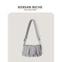 Customized High Quality Stylish PU Material Soft Comfortable Sling Canvas Tote Handbags Shopping Bags Women Shoulder